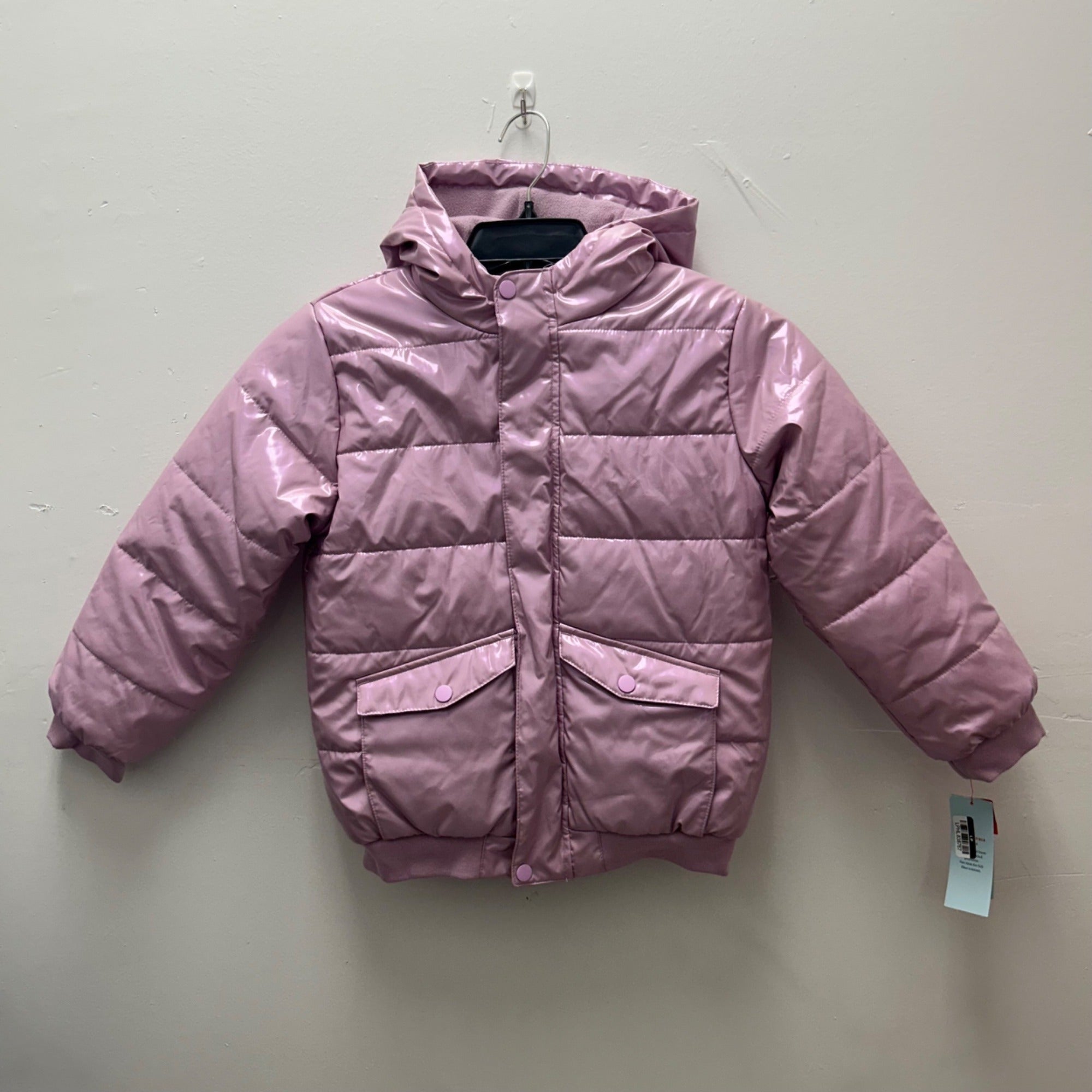 K-154 Cat & Jack Mauve Medium Girls' Hooded Puffer Jacket