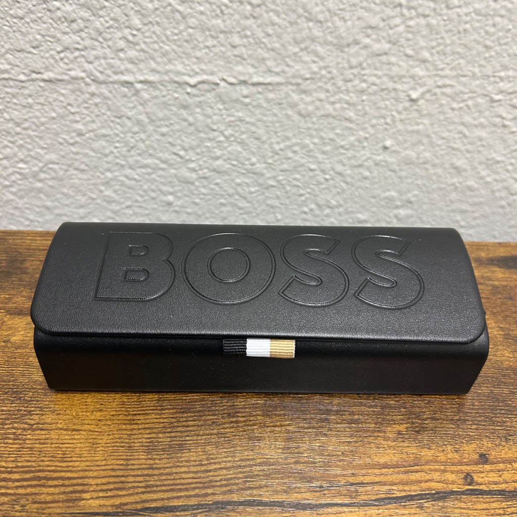 Hugo Boss Black Eyeglass Case With Magnetic Closure - Includes Cleaning Cloth
