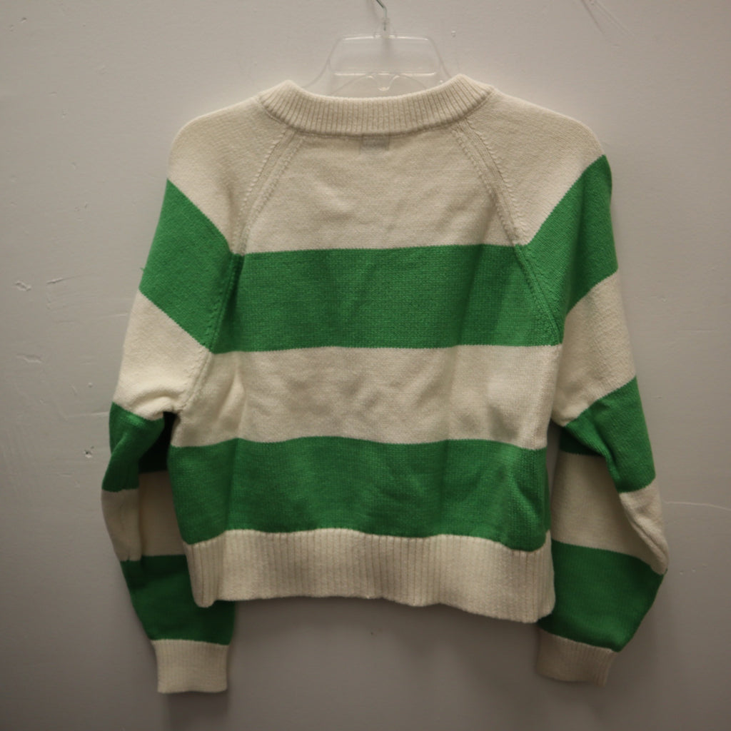 K-243 A New Day Pullover Sweater Long Sleeve Green Size Medium