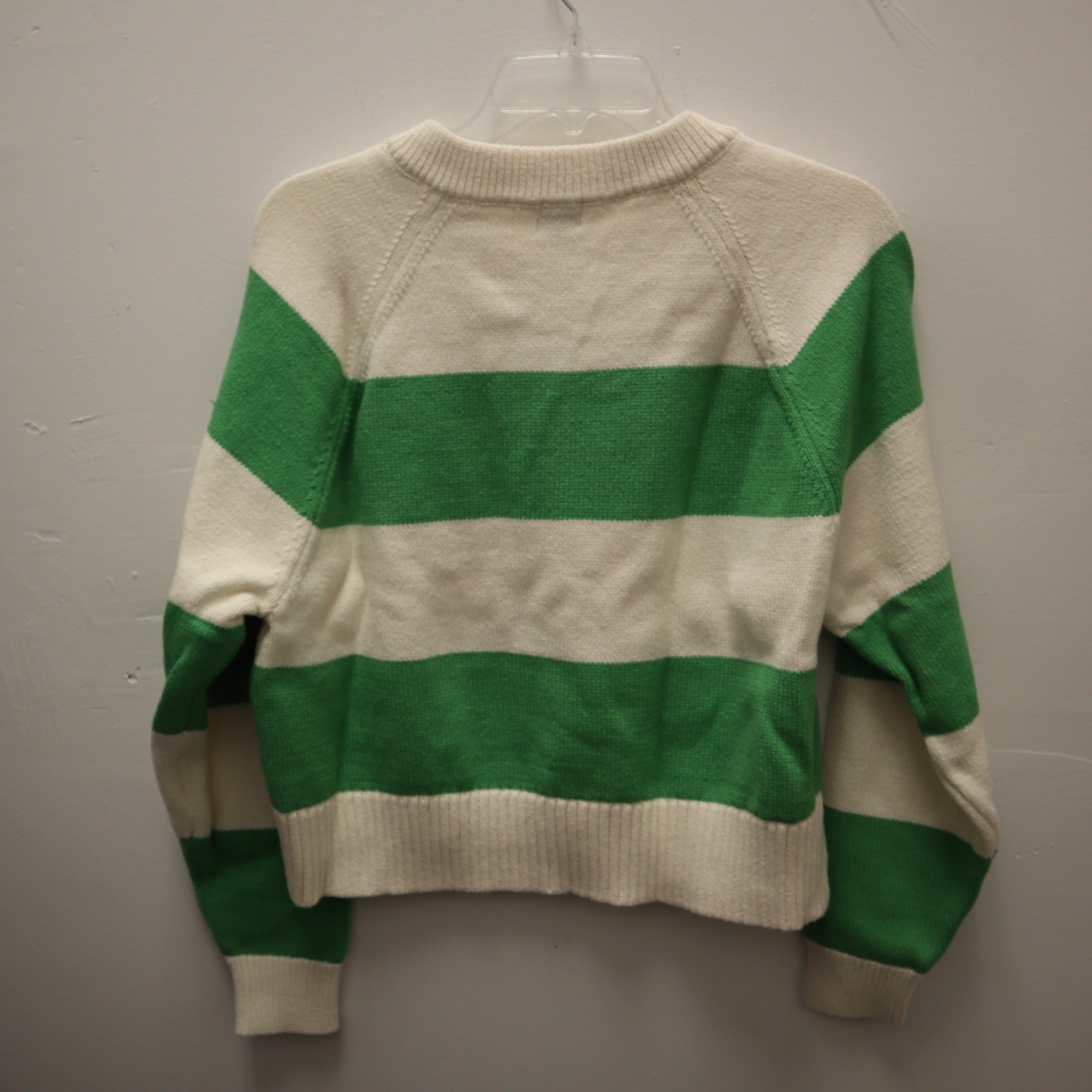 K-243 A New Day Pullover Sweater Long Sleeve Green Size Medium