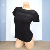 Carol Rose Black Short Sleeve T-Shirt Women's Size Small