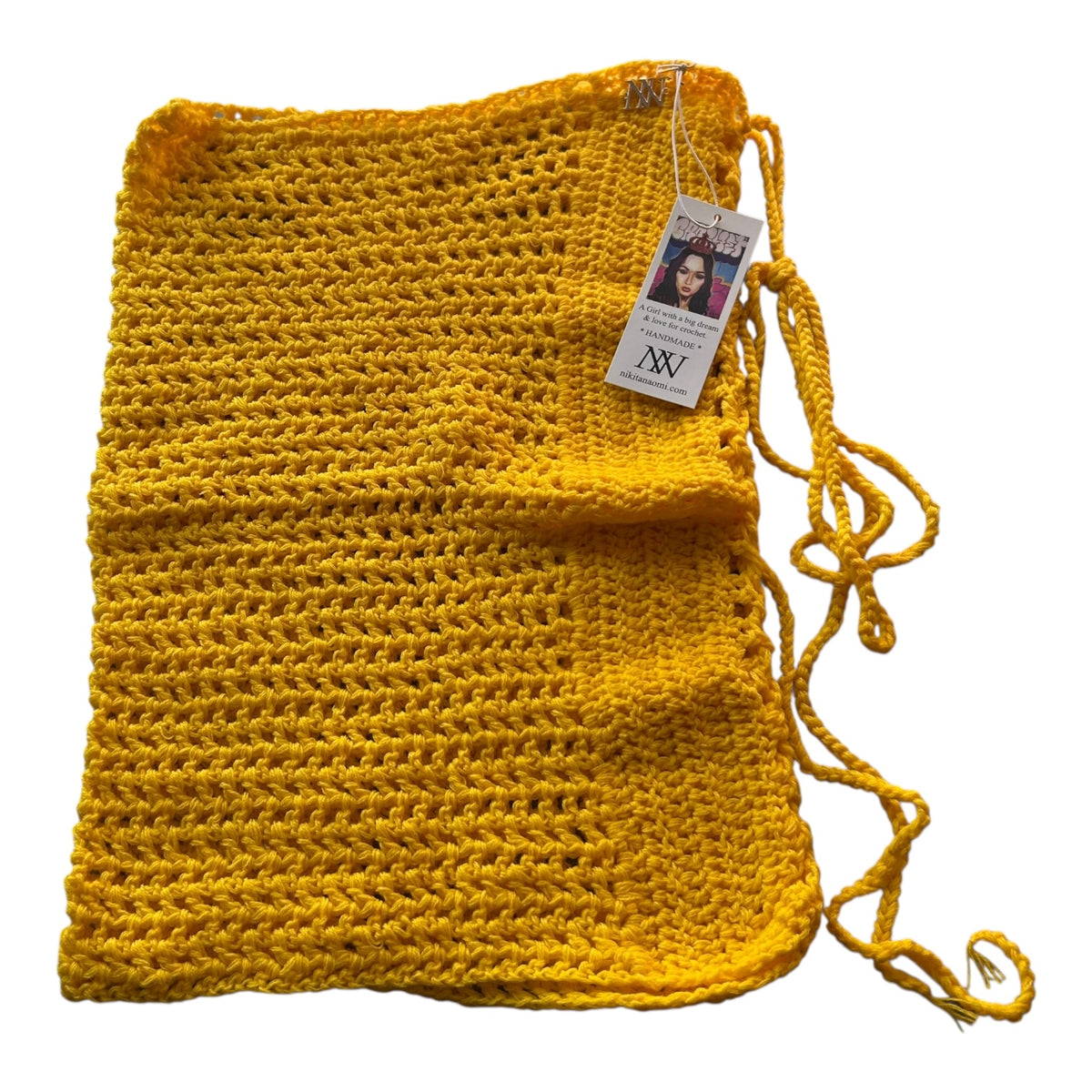 Yellow Lace Up Cover Up Skirt by Nikita Naomi