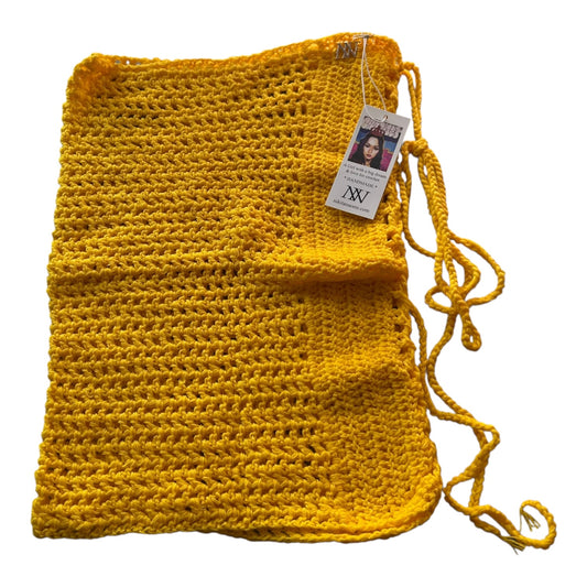 Yellow Lace Up Cover Up Skirt by Nikita Naomi