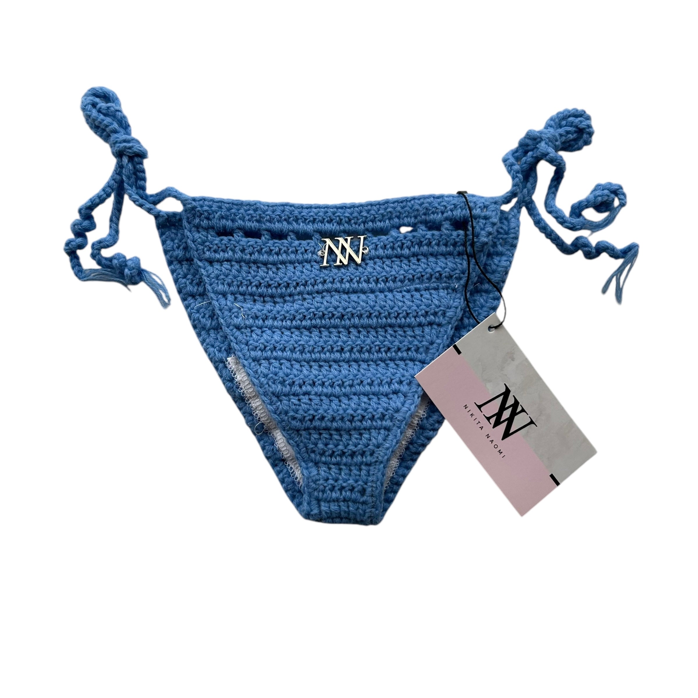 Blue Nova Crochet Bikini Bottom by Nikita Naomi