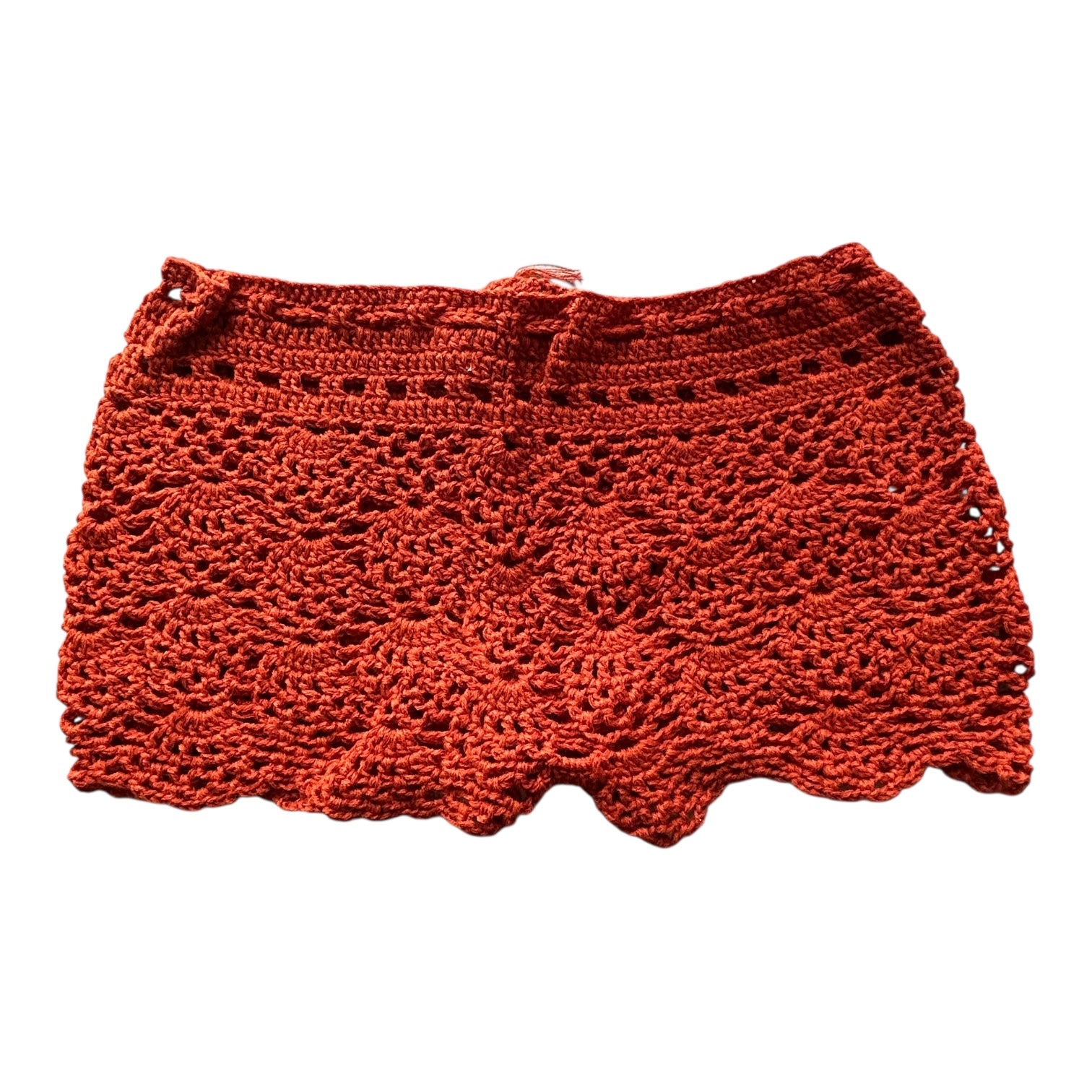 Copper Pineapple Crochet Shorts by Nikita Naomi