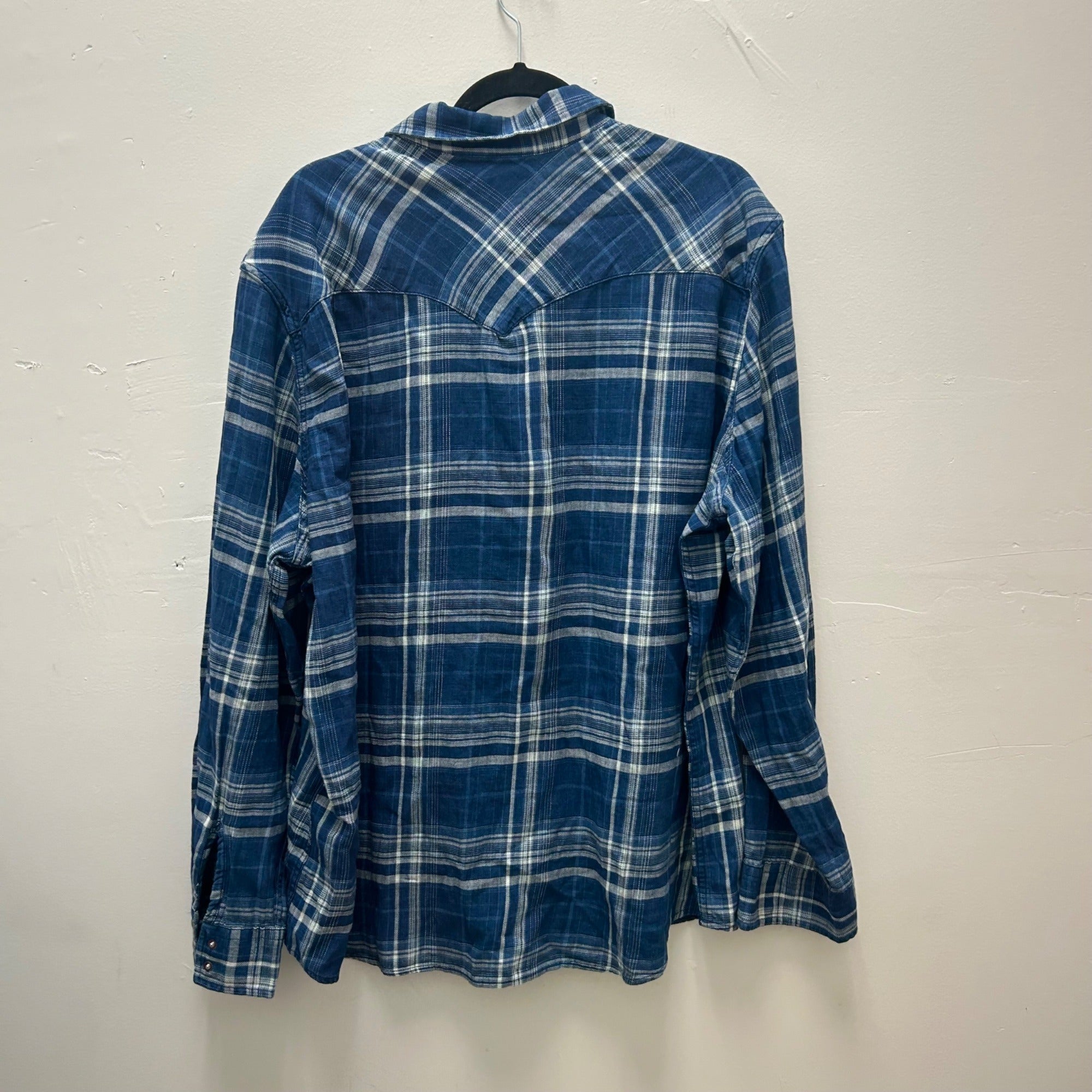 K-192 Levi's Western Shirt Classic Standard Fit Chambray Long Sleeve Men's Size XXL