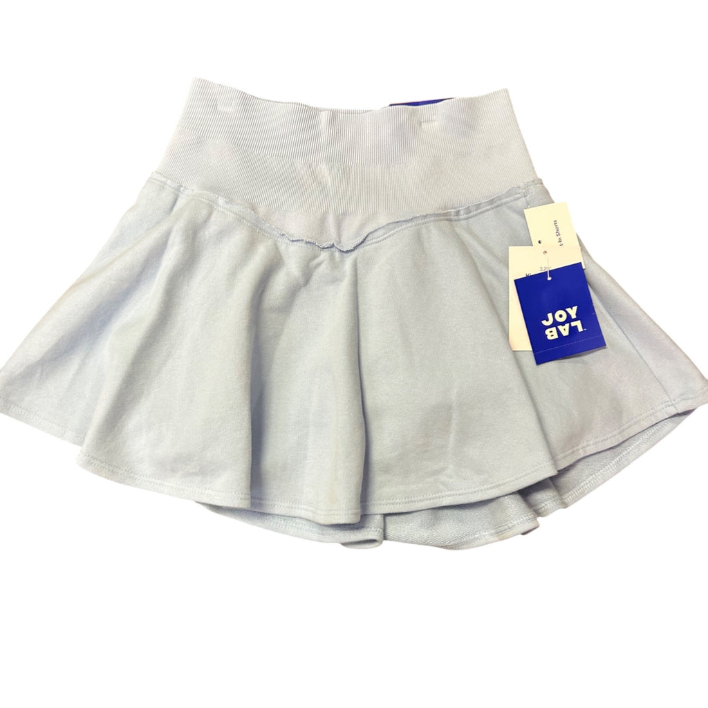 K-309 JoyLab Womens 3.25" High-Rise Light Blue Skort Built-In Shorts Size Small