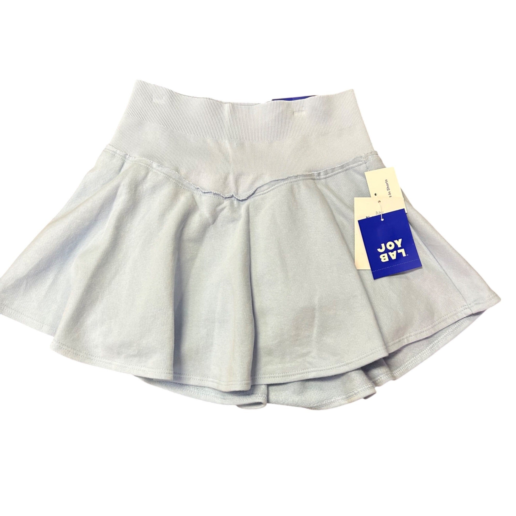 K-309 JoyLab Womens 3.25" High-Rise Light Blue Skort Built-In Shorts Size Small