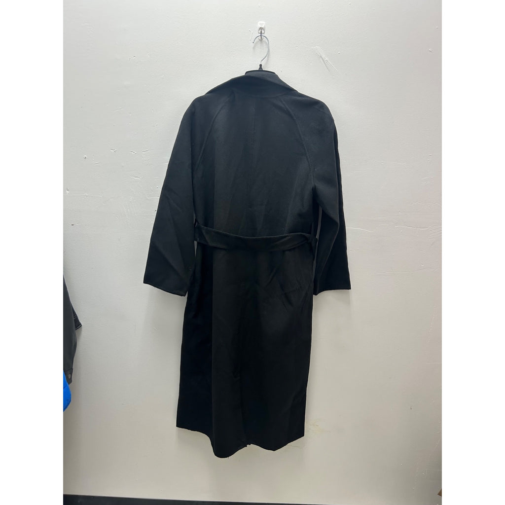 K-174 A New Day Women's Medium Black Belted Long Coat