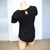 Carol Rose Black Short Sleeve T-Shirt Women's Size Small