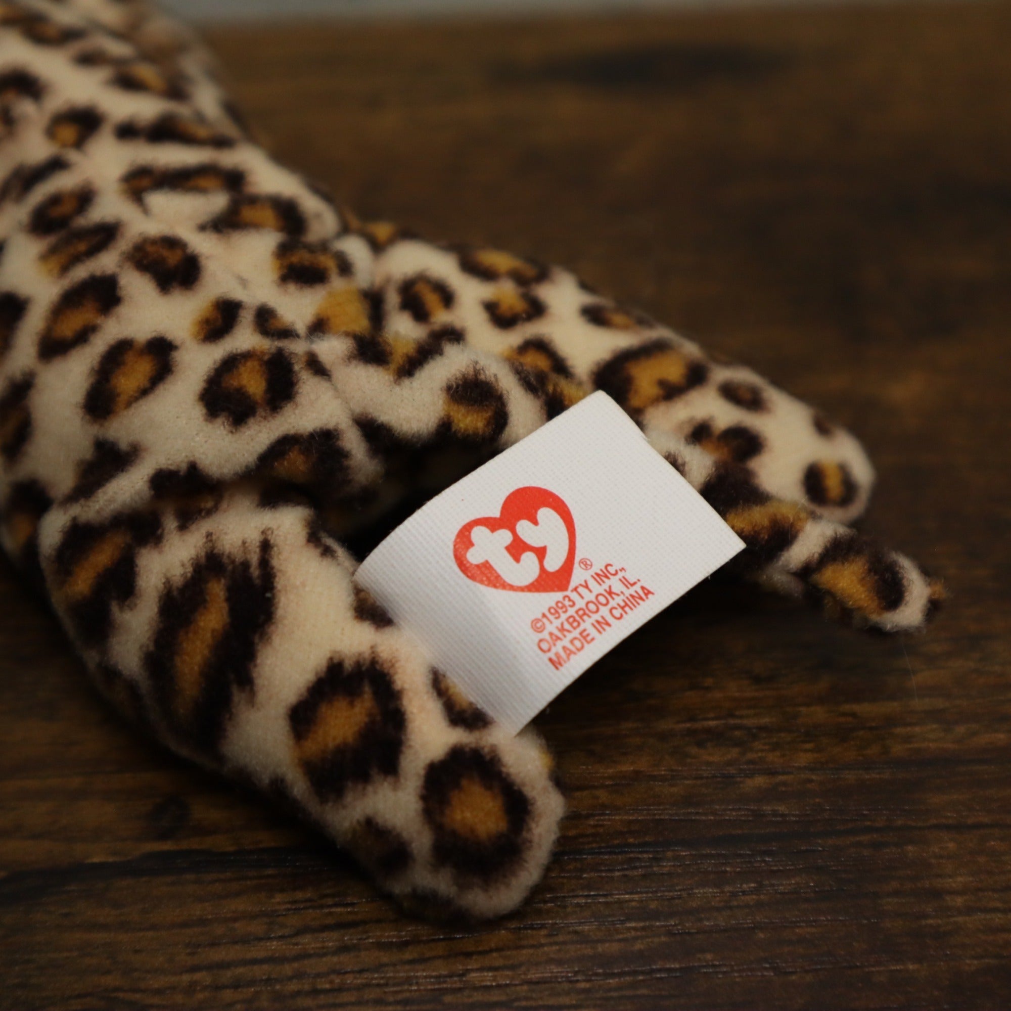 DG-153 Ty Beanie Freckles '96 and Teanie Beanie Babies '93 The Leopard Plush Toy