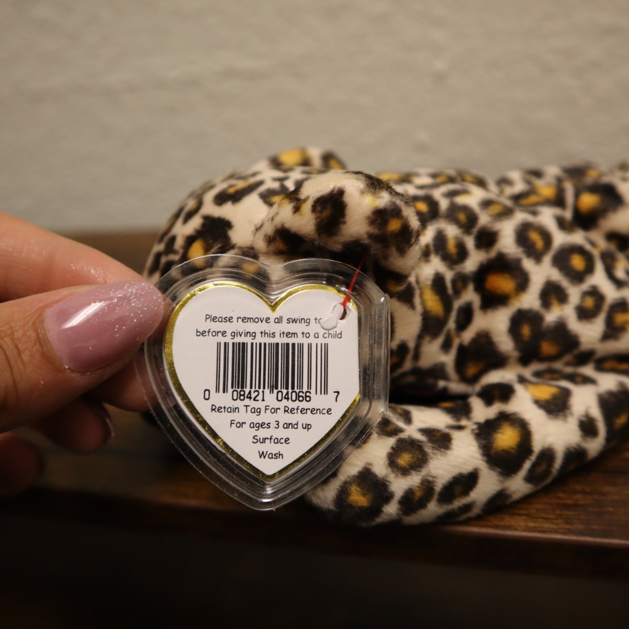 DG-153 Ty Beanie Freckles '96 and Teanie Beanie Babies '93 The Leopard Plush Toy