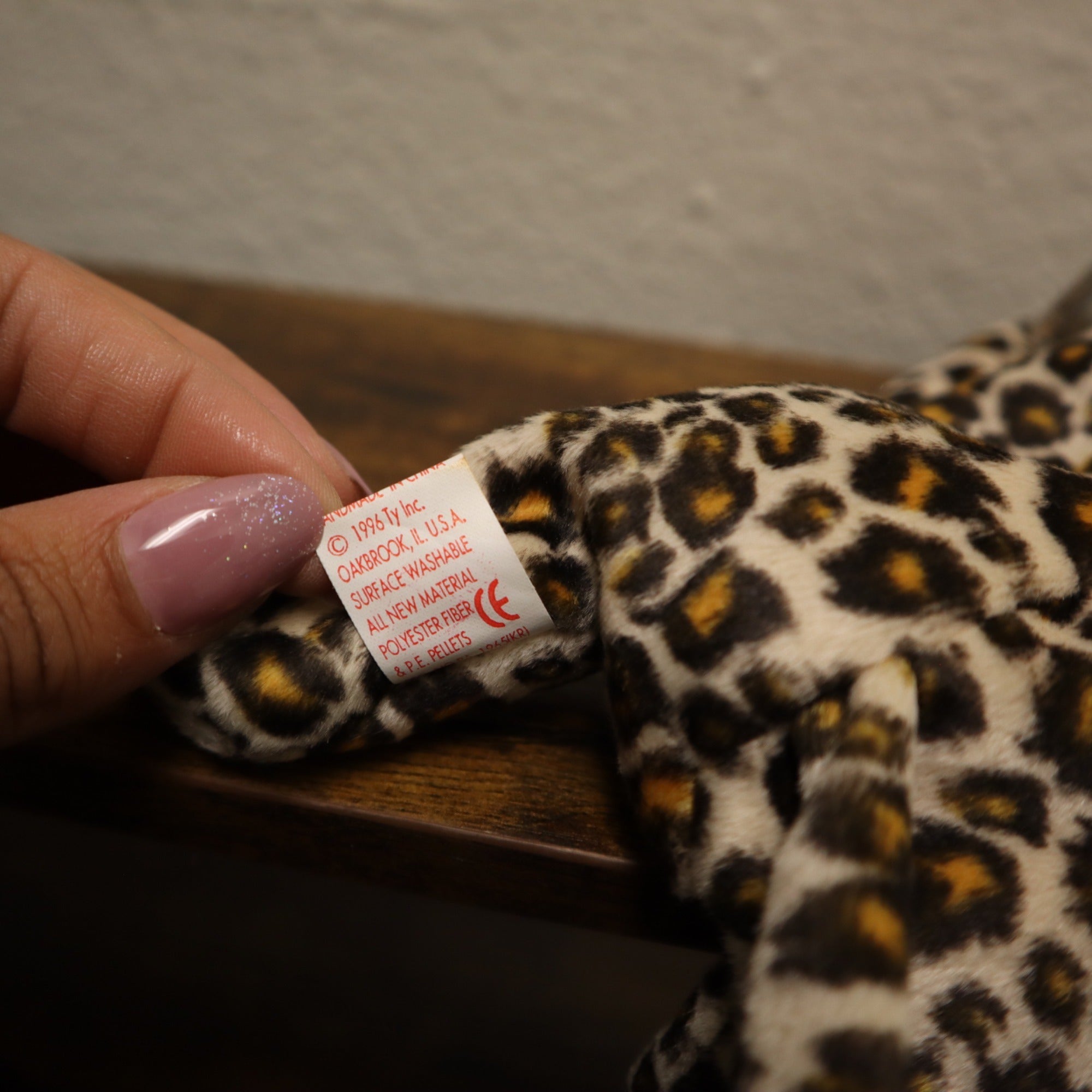 DG-153 Ty Beanie Freckles '96 and Teanie Beanie Babies '93 The Leopard Plush Toy