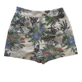 Zara Basic Collection Women's Size Small Tropical Print High Waist Shorts