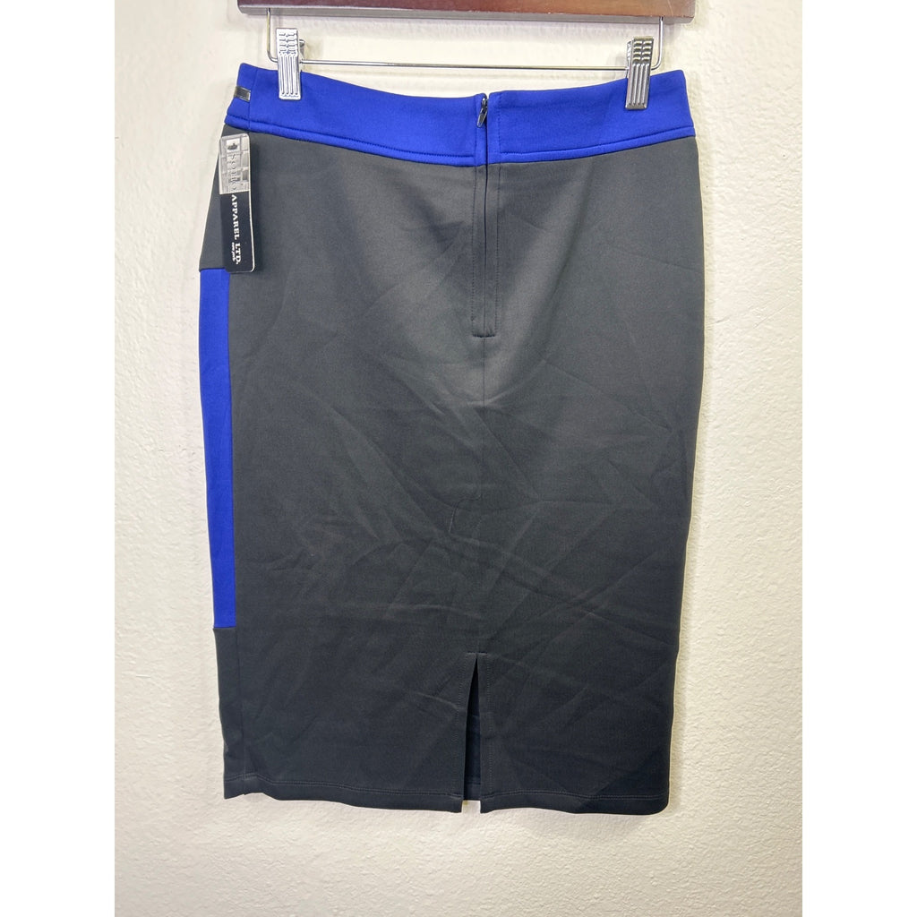 #1070 Soho Apparel Ltd. Pencil Skirt In Blue & Black Size S Polyester Blend