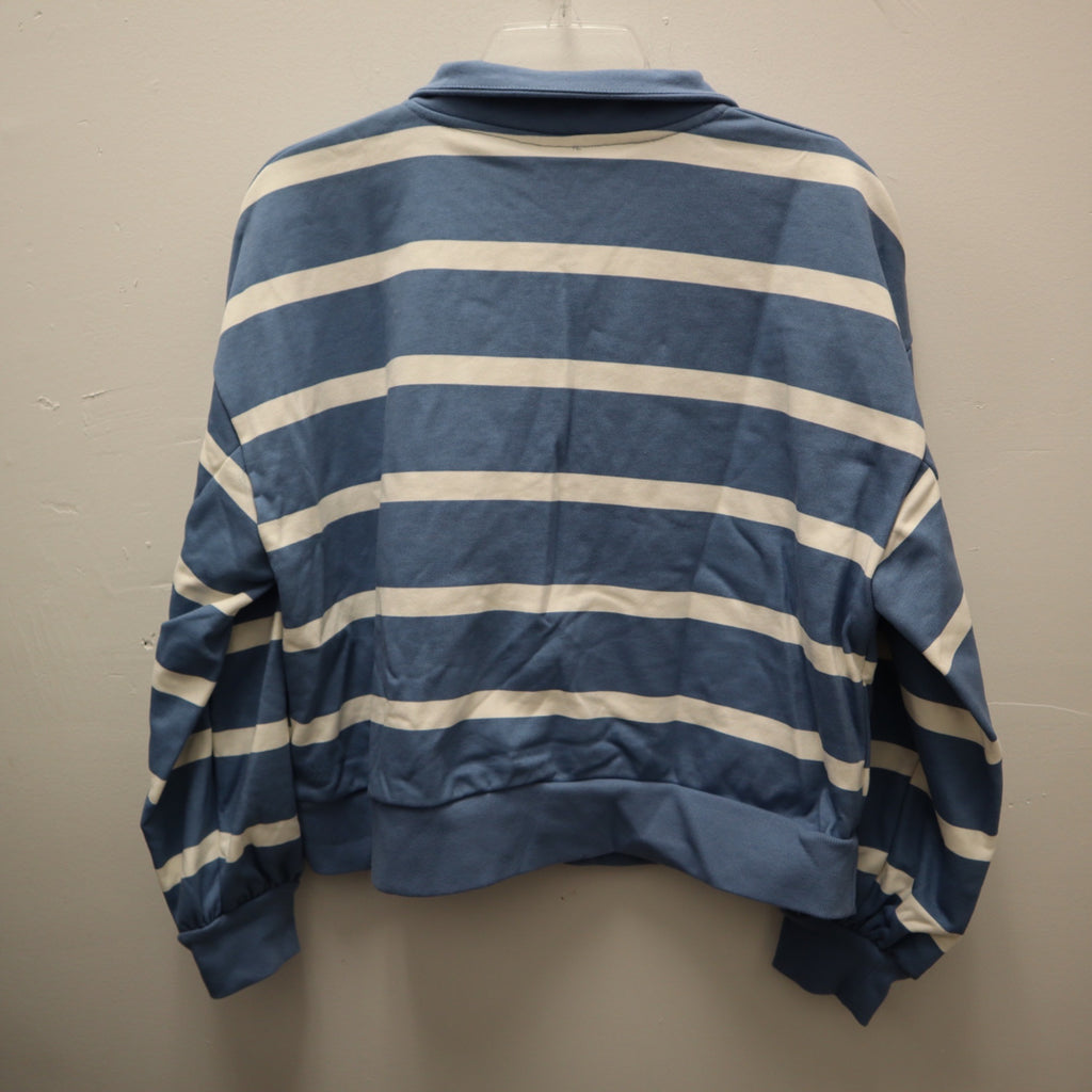 K-258 All in Motion Women's Small Blue/Cream Sweatshirt