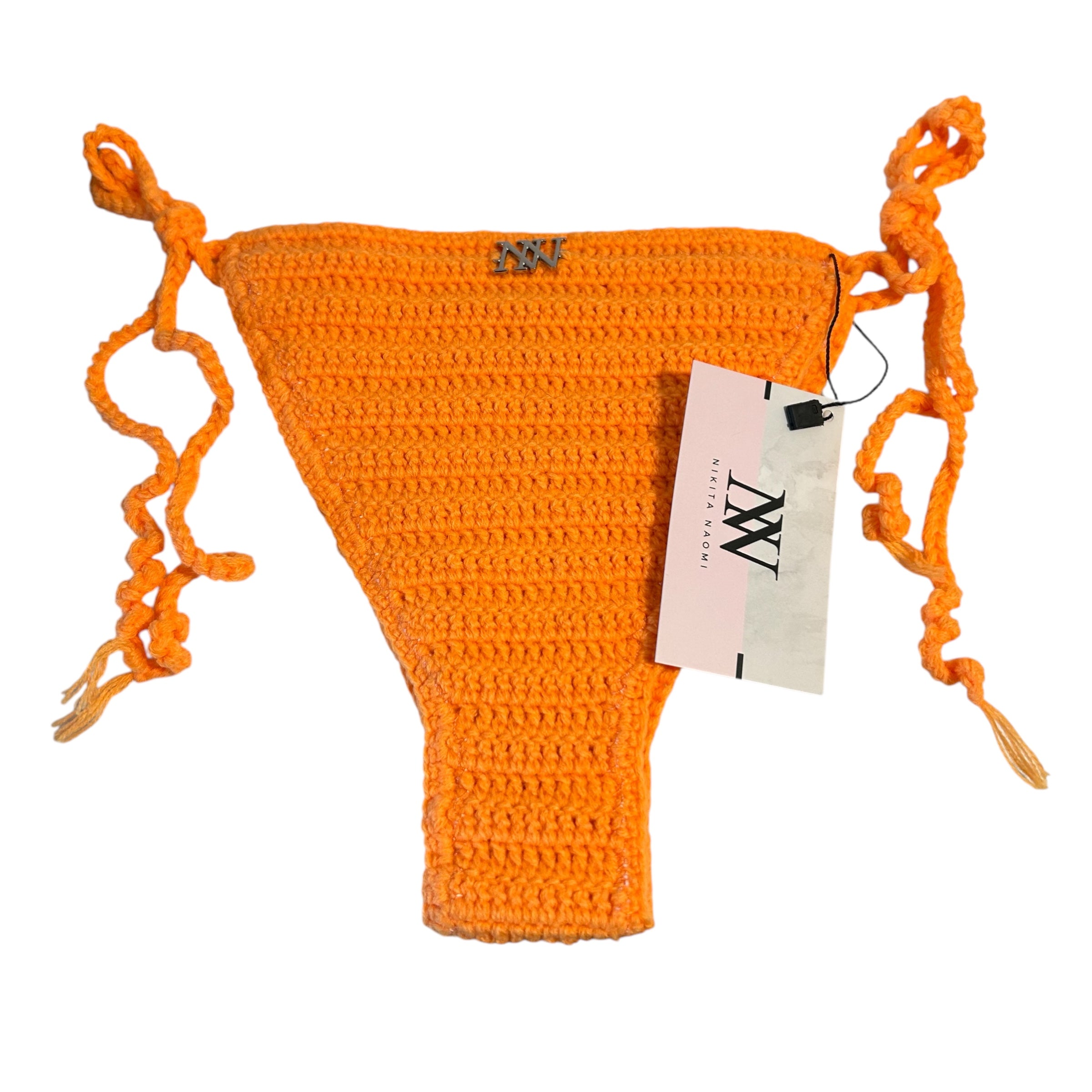 Orange Classic Crochet Bikini Bottom by Nikita Naomi