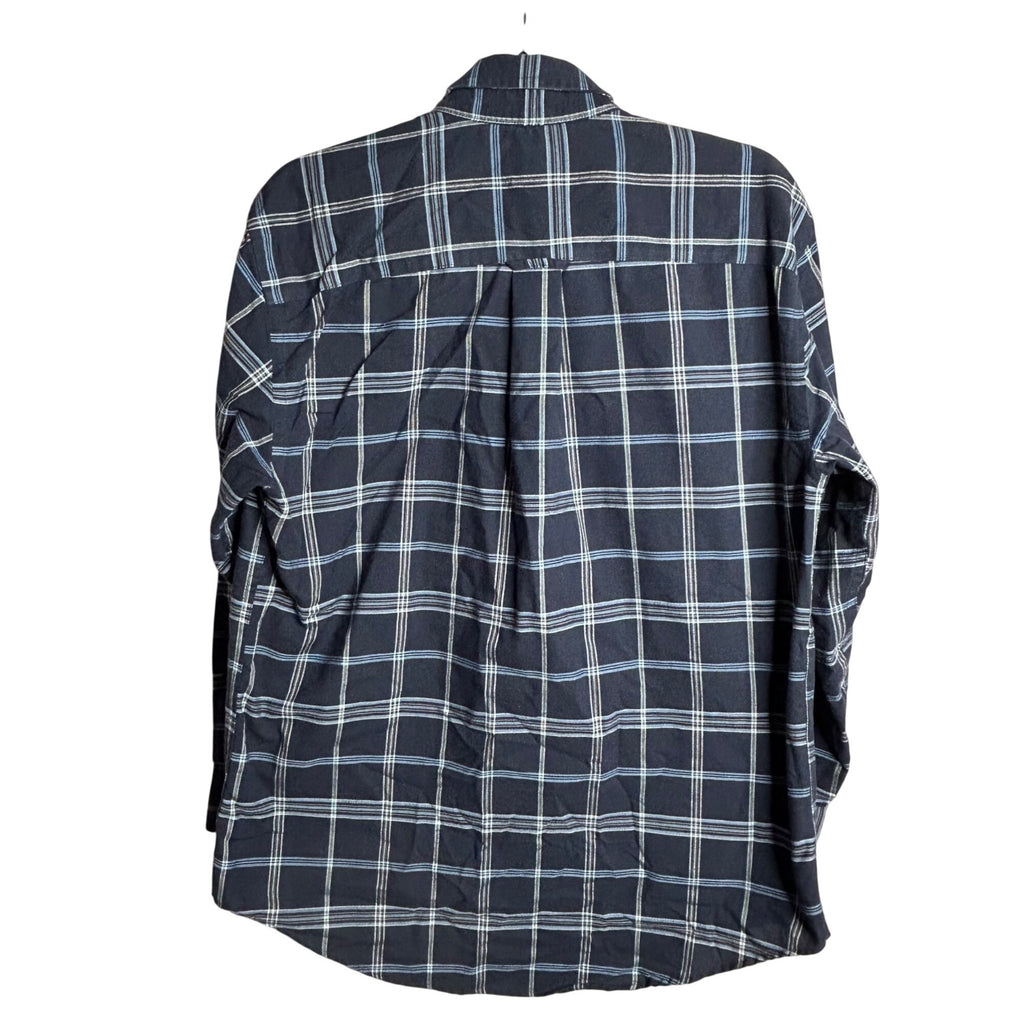 #694 St. John's Bay Men's Medium Button-Down T-Shirt, Black