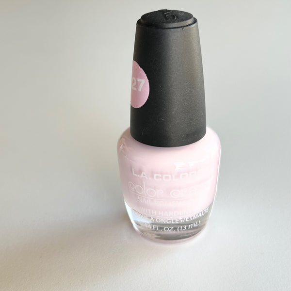 L.A. COLORS “DELICATE” Light Pink Nail Polish with Hardeners Net Wt. 0.44 Fl Oz