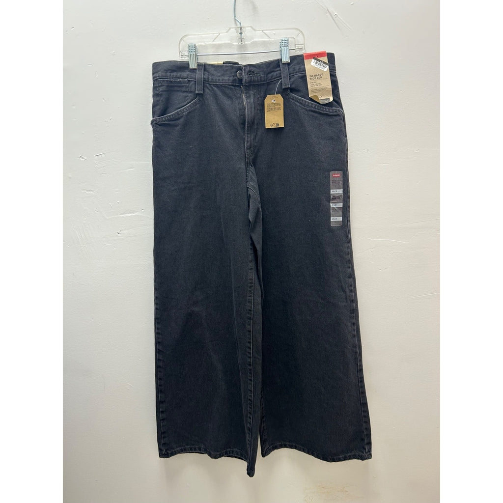 K-149 Women's Levi's Size: 30 X 31 '94 Baggy Wide-Leg Jeans, Medium, Black