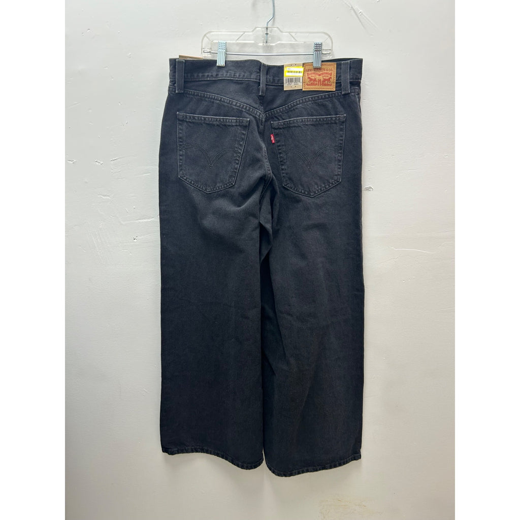 K-149 Women's Levi's Size: 30 X 31 '94 Baggy Wide-Leg Jeans, Medium, Black