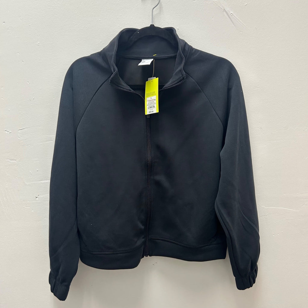 K-166 All in Motion Airy Sleek Full Zip Jacket Black Women's Size Large