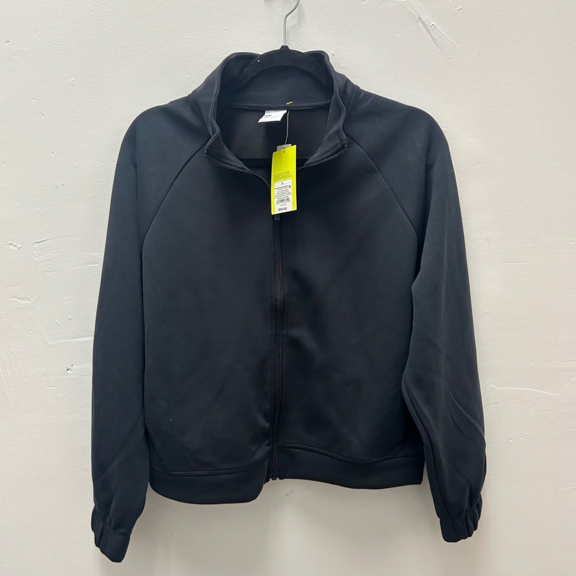 K-166 All in Motion Airy Sleek Full Zip Jacket Black Women's Size Large