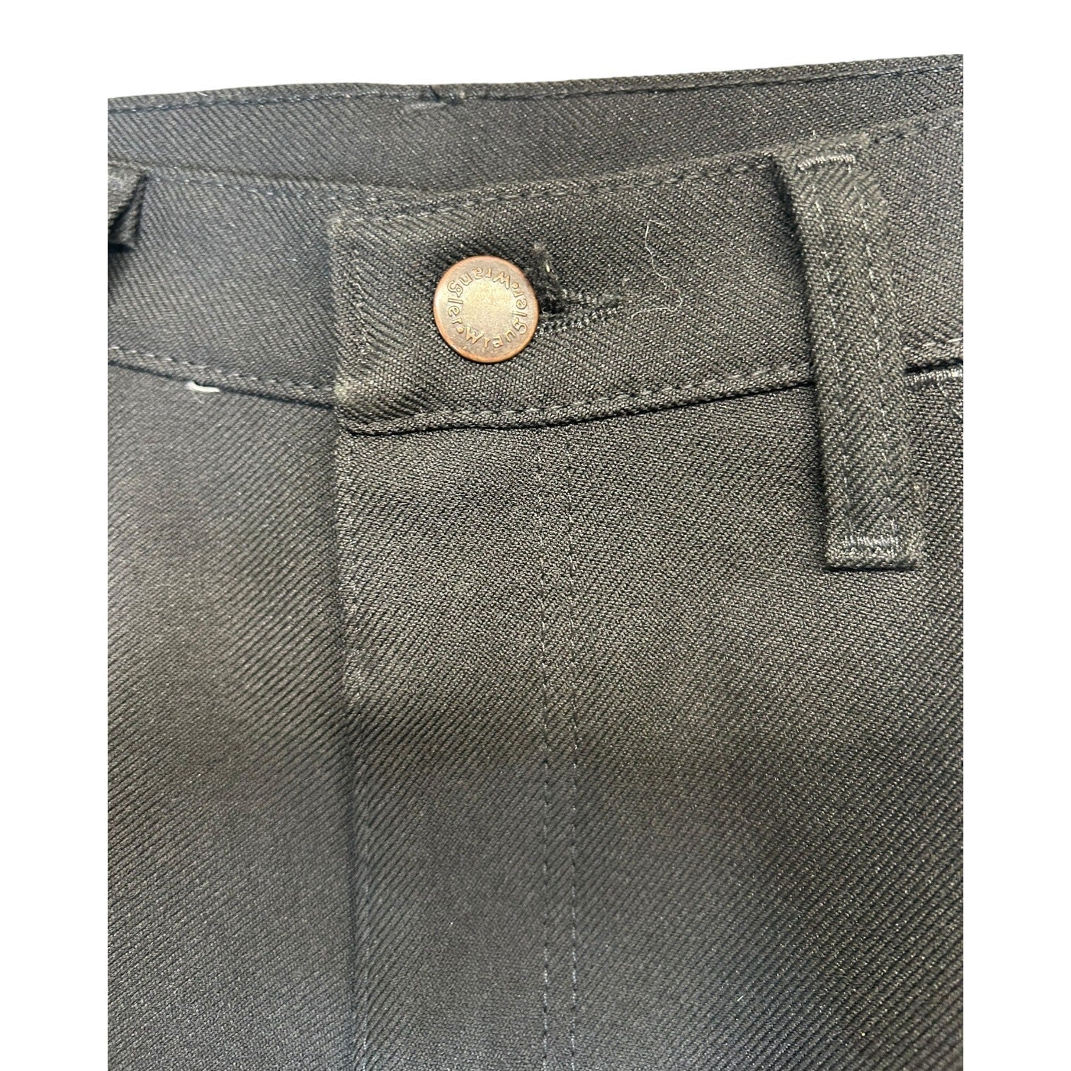DG-93 Wrangler Men's Size 34 X 30 Black Straight Leg Dress Pants Workwear Trousers
