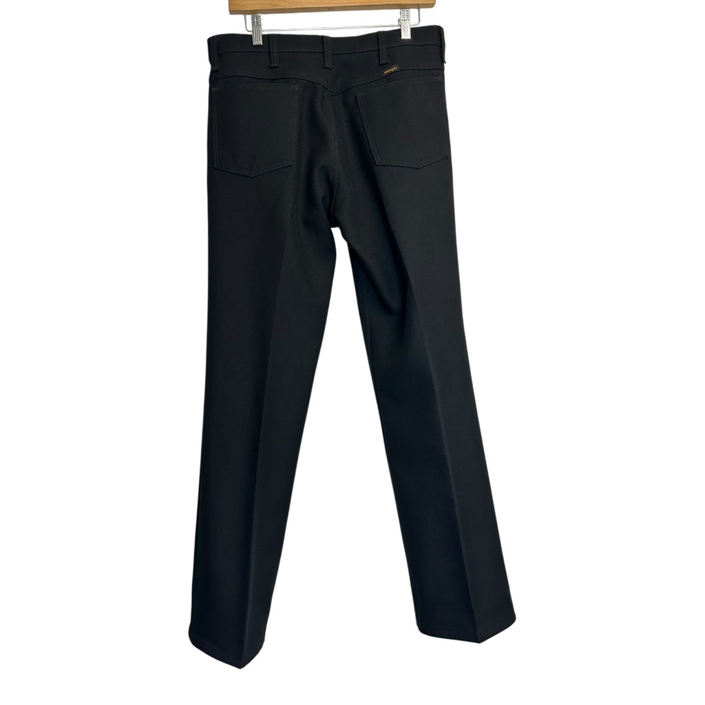 DG-93 Wrangler Men's Size 34 X 30 Black Straight Leg Dress Pants Workwear Trousers