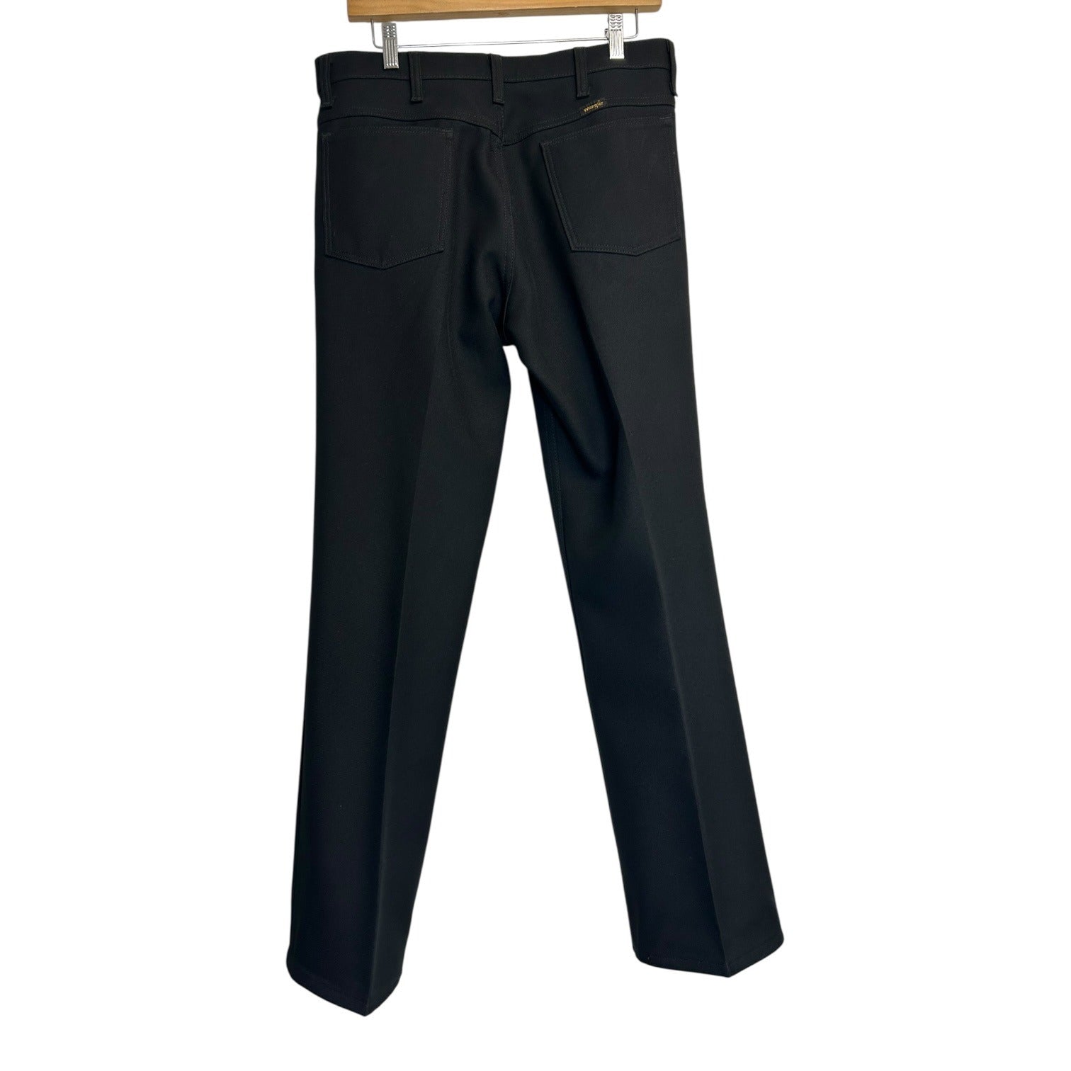 DG-93 Wrangler Men's Size 34 X 30 Black Straight Leg Dress Pants Workwear Trousers