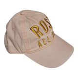 Rosé All Day Pink & Gold Embroidered Adjustable Baseball Cap, One Size