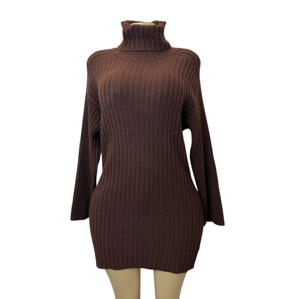 K-71 A New Day Women's Brown Mini Sweater Dress Size X-Small