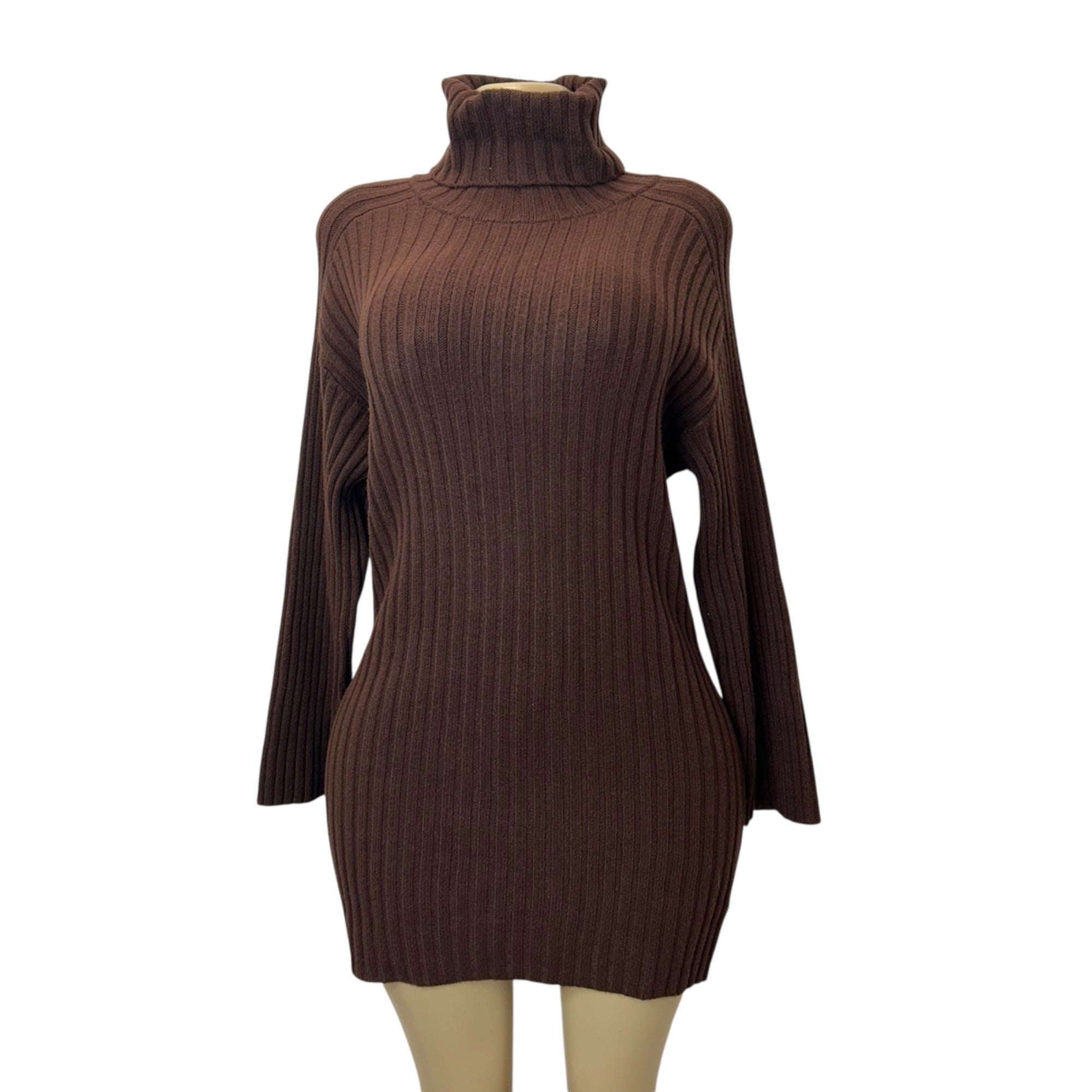 K-71 A New Day Women's Brown Mini Sweater Dress Size X-Small