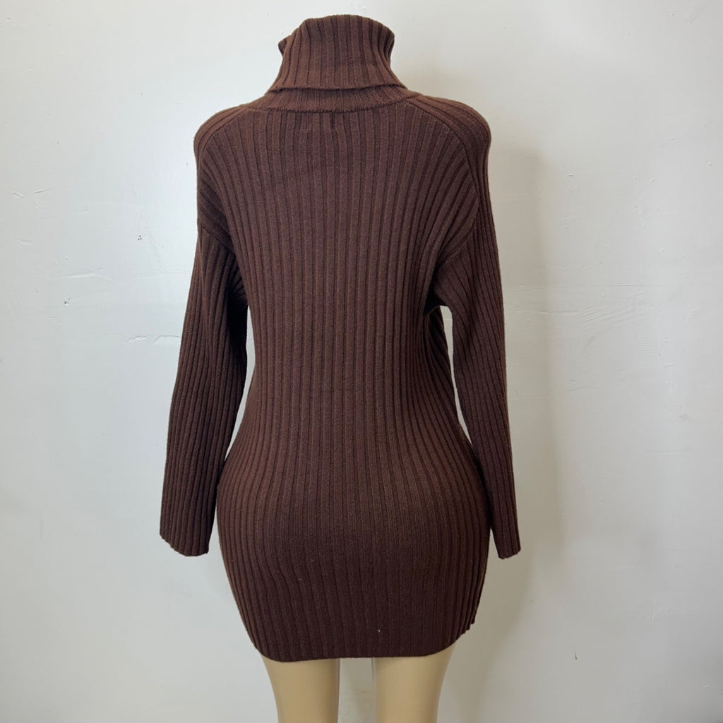 K-71 A New Day Women's Brown Mini Sweater Dress Size X-Small