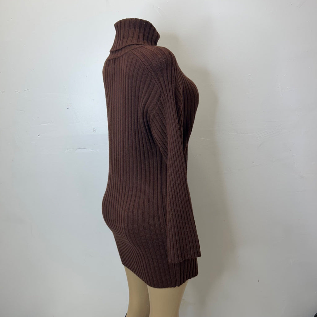 K-71 A New Day Women's Brown Mini Sweater Dress Size X-Small