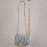 Handmade Tan with Specks Crochet Mini Shoulder Bag by Nikita Naomi