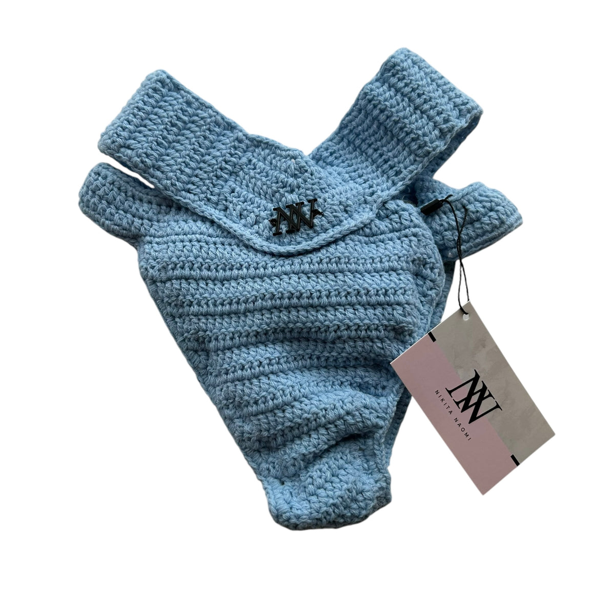 Sky Blue Body Wrap Crochet Bikini Bottom by Nikita Naomi