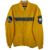 Golden State Warriors 2 Piece Bundle Size Large Yellow Jacket, Kuminga Jersey