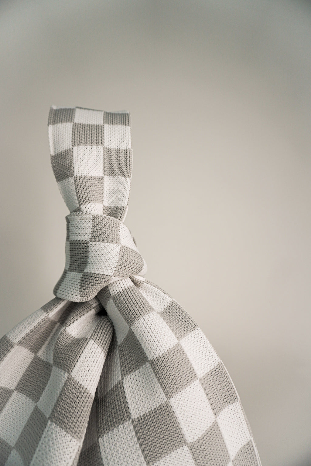 Classic Checkered Grey Handbag