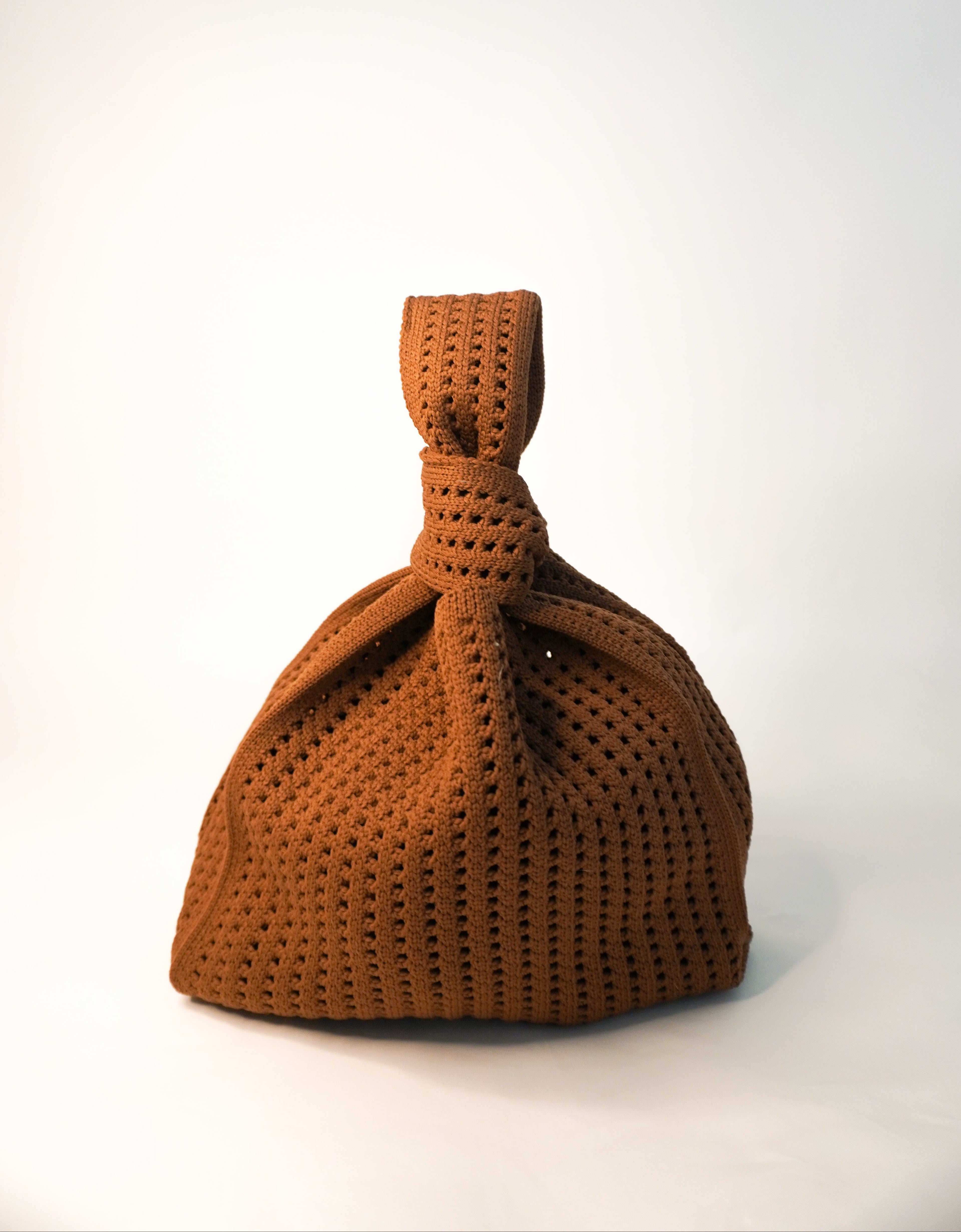 Brown Crochet Handbag