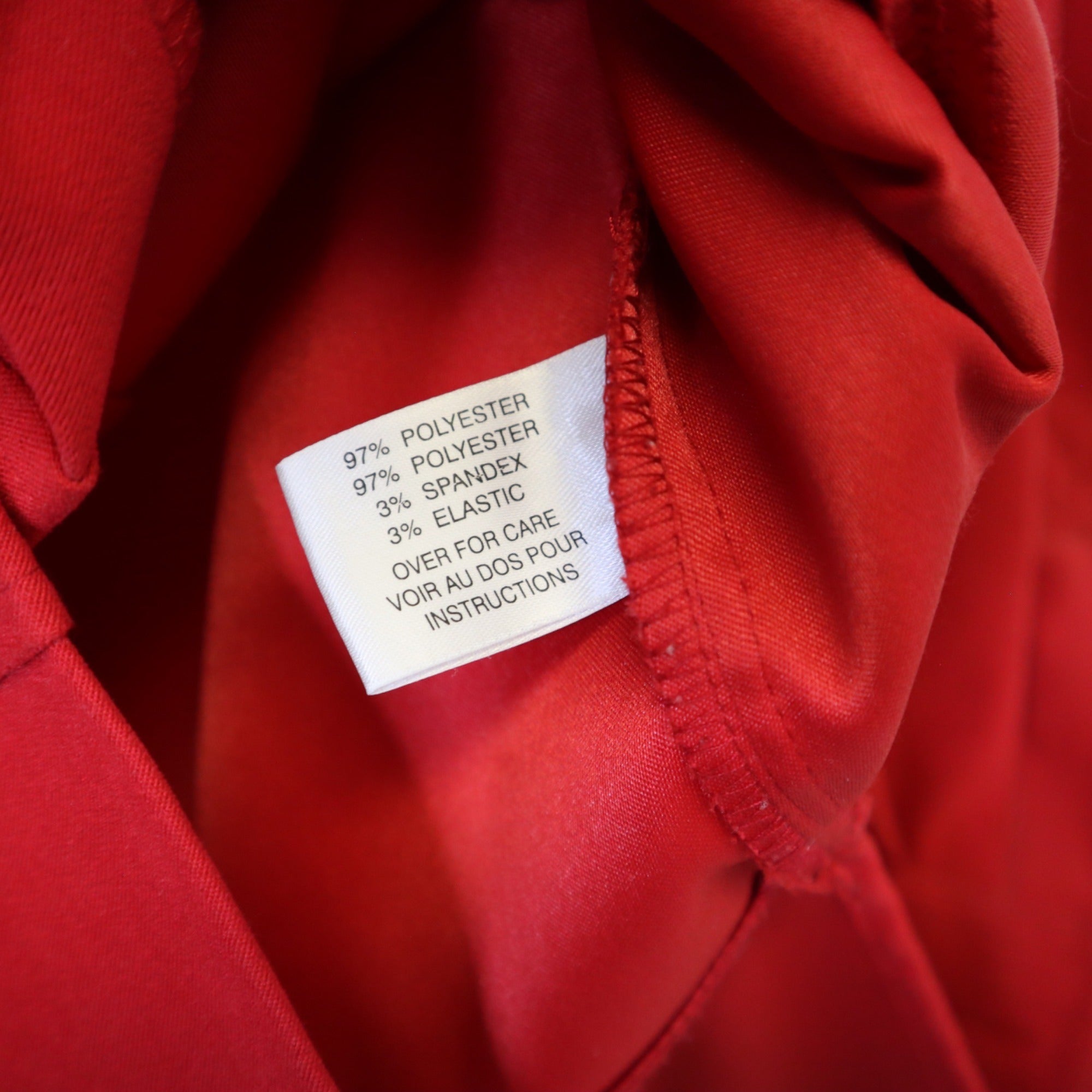 DG-182 Annex Petite Casual Corner Red Button-Up Shirt Long Sleeve