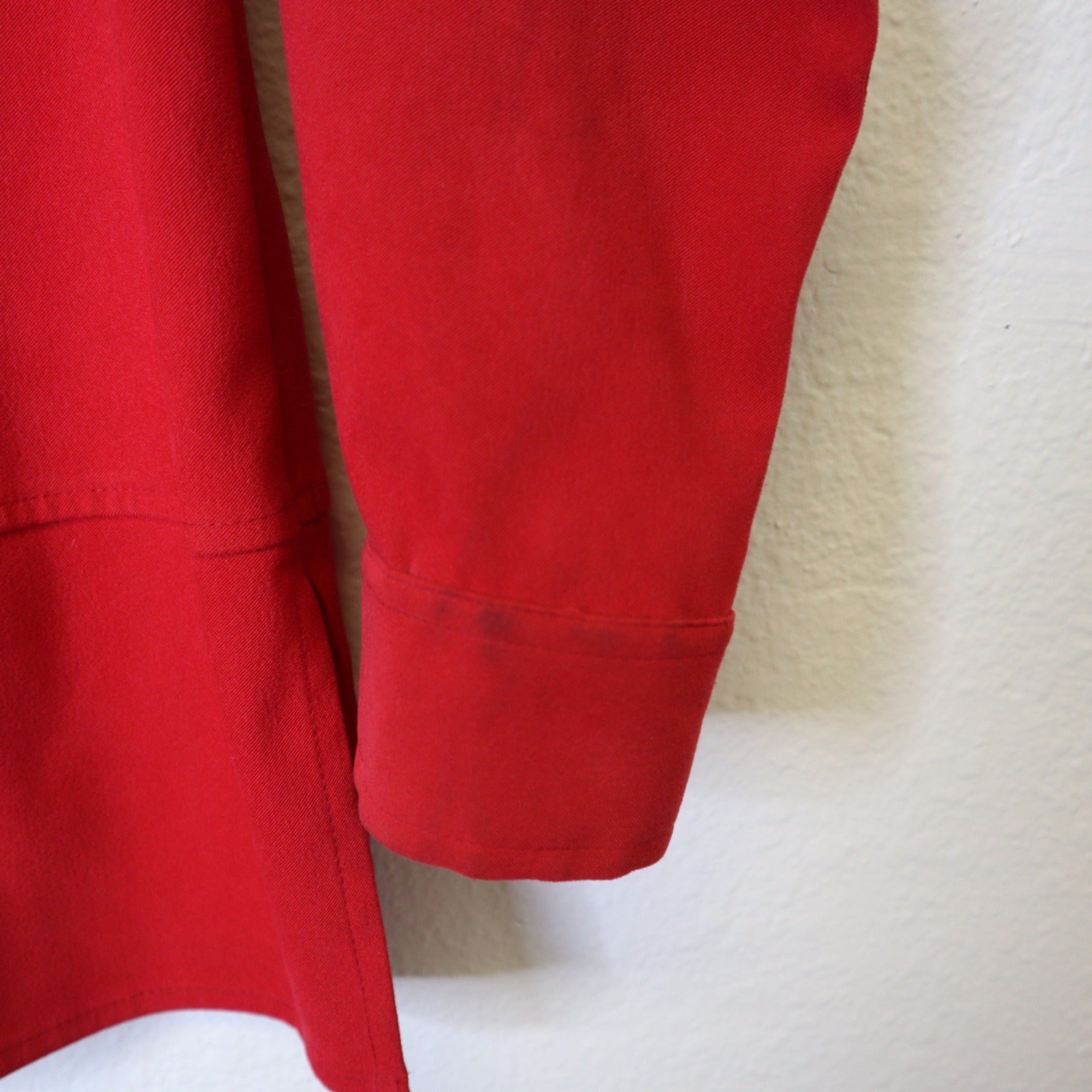 DG-182 Annex Petite Casual Corner Red Button-Up Shirt Long Sleeve