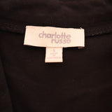 Charlotte Russe Black Long Sleeves Open Front Mini Blazer Women's Size Small