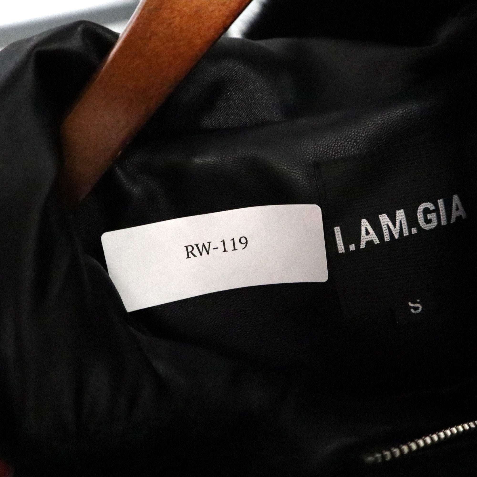 I.AM.GIA Black Faux Fur Hooded Jacket Small Size