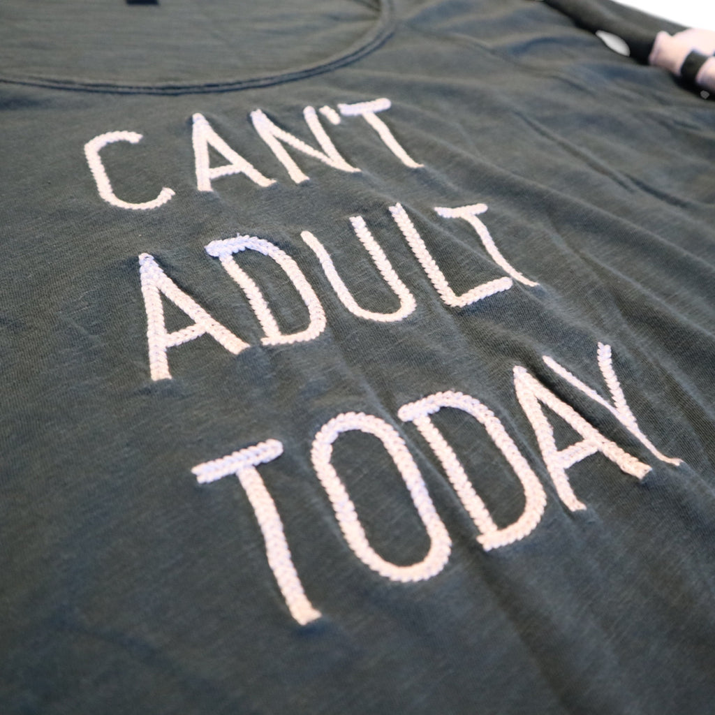 Cant Adult Today Graphic Tee By Torrid Size 3 Green With White Text