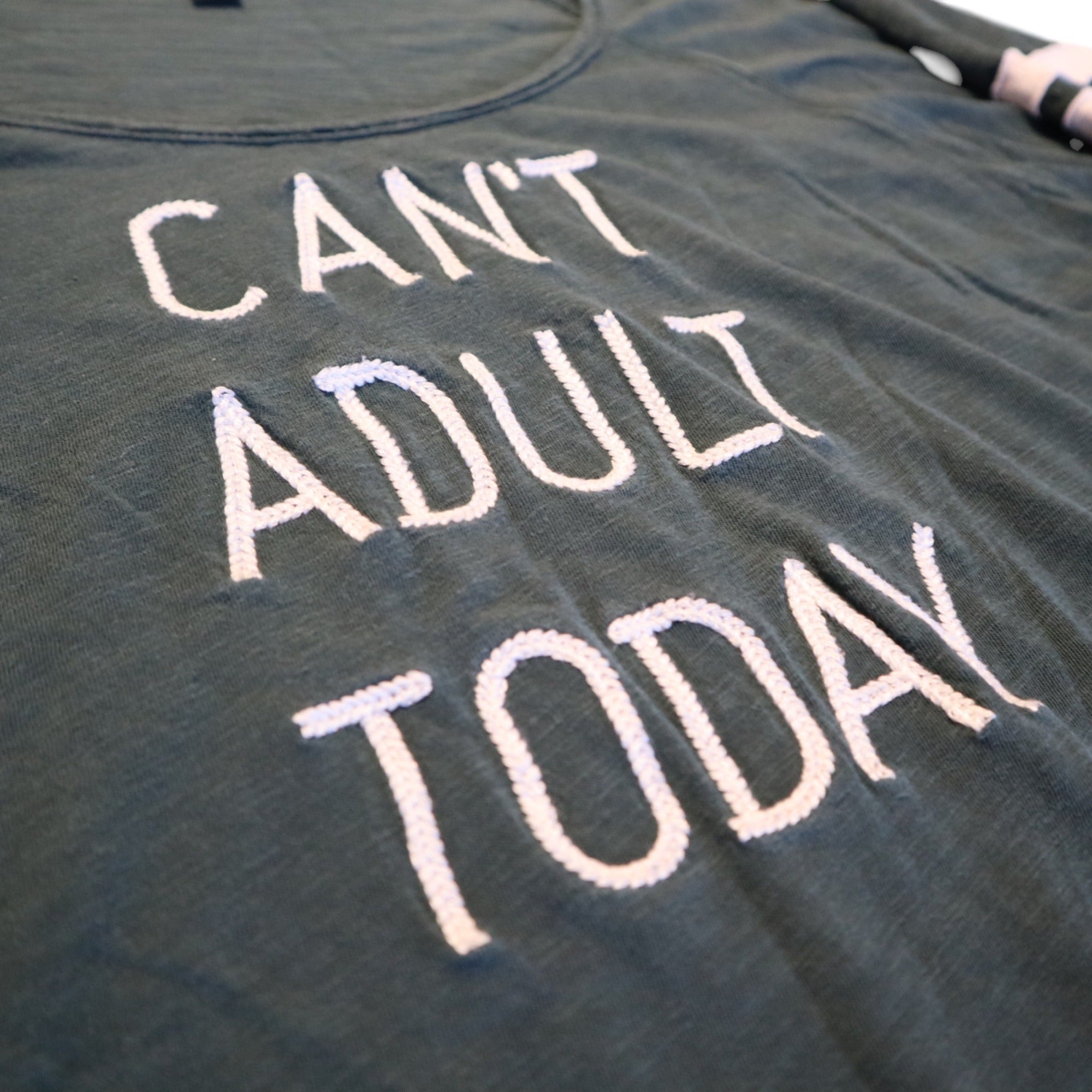 Cant Adult Today Graphic Tee By Torrid Size 3 Green With White Text