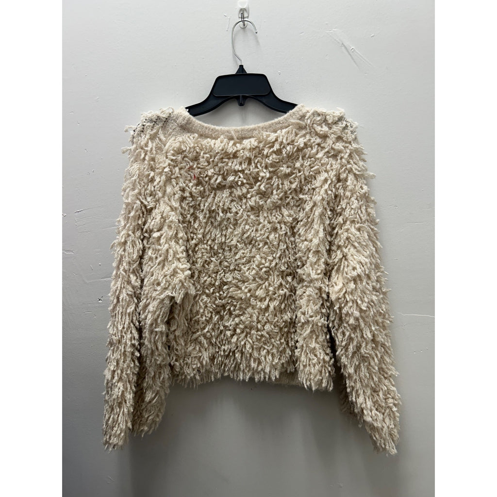 K-207 Woolrich X Target Loopy Yarn Crewneck Pullover Sweater Cream Size Medium