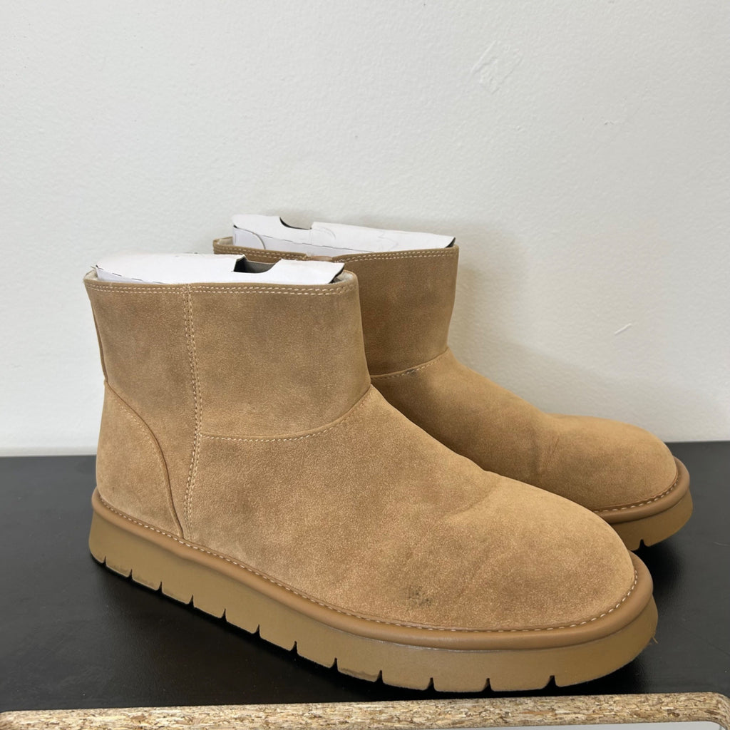 K-5 Universal Thread Microsuede Casual Style Ankle Boots Tan Size 10
