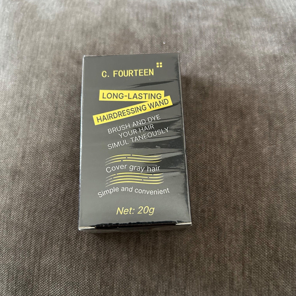 C. Fourteen Long-Lasting Hairdressing Wand 20g For Covering Gray Hair Temporary Dye Black
