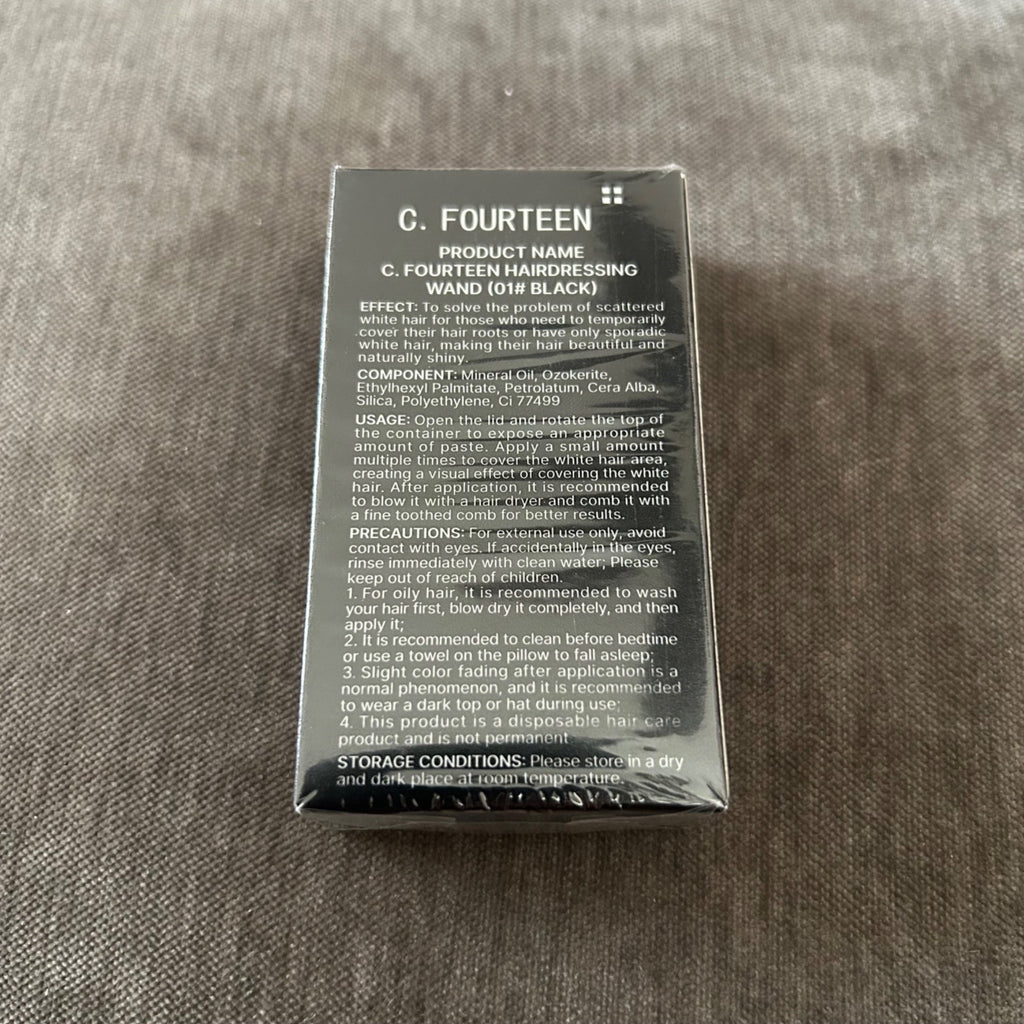 C. Fourteen Long-Lasting Hairdressing Wand 20g For Covering Gray Hair Temporary Dye Black